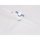 日本亞速旺 ASONE CS-S161530 經濟型T型三通連接管 プラグ付コック COCK CC-4518-01