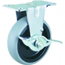 HAMMER CASTER 錘牌 腳輪415 ER-L50-BAR01-鏈球E系列固定SP付PP輪彈性體卷車50mm