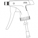 日本FURUPLA 富如拉 91332全塑料零件手槍主體組件燈藍(lán)色（#3538#3558用）