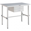 日本中山TRUSCO__RAEM-1200F2W__RAEM型高度調(diào)節(jié)工作臺1200X750 2段帶抽屜的白色顏色