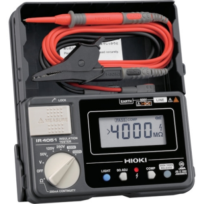 HIOKI 日置 IR4051-10 SEISEKI TRACETUKI 5范圍絕緣電阻計IR 4051-10成績表、TRAS付