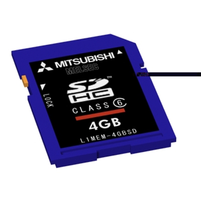 日本三菱 mitsubishi   iQ-R系列SD存儲卡L1MEM-2GBSD L1MEM-4GBSD